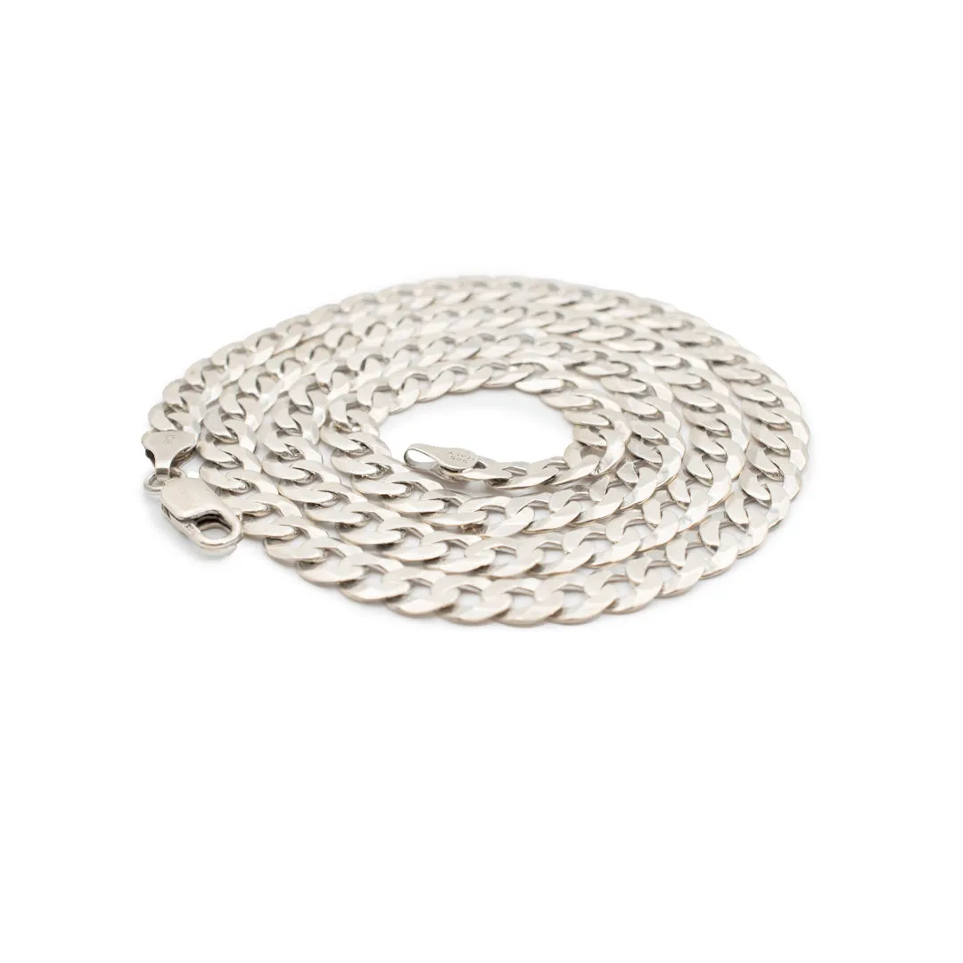 Sterling Silver Ladies Cuban Chain