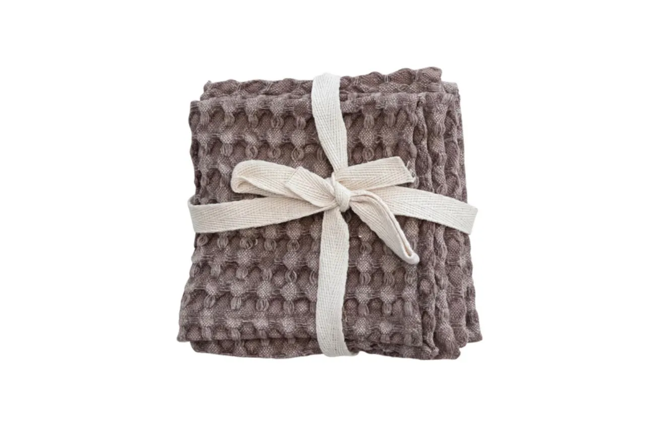 STONEWASHED WAFFLE DISH CLOTHS