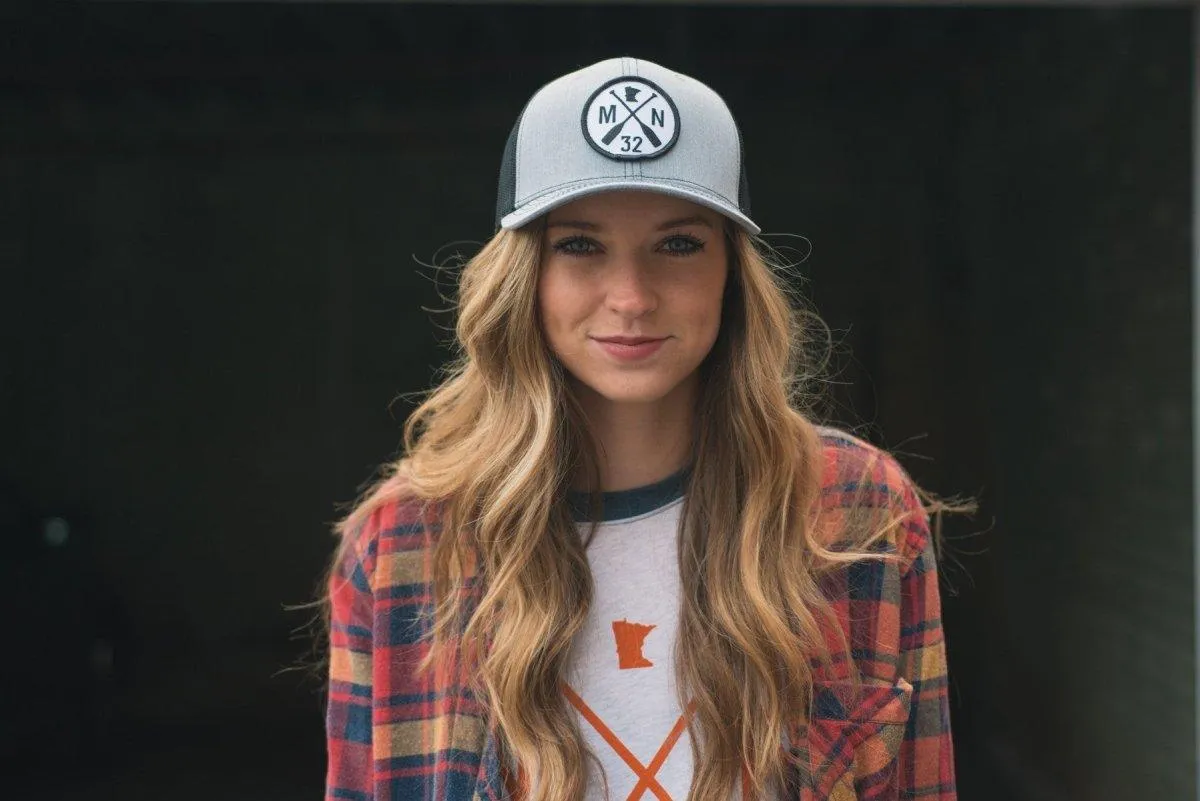 The Classic Gray/Black Mesh Snapback