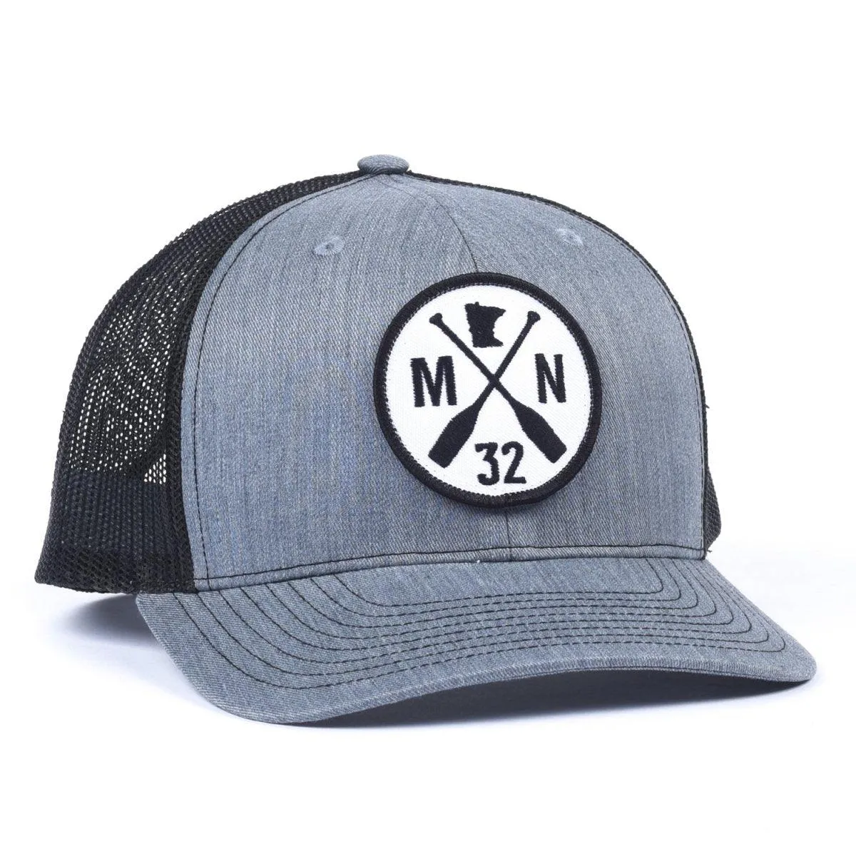 The Classic Gray/Black Mesh Snapback