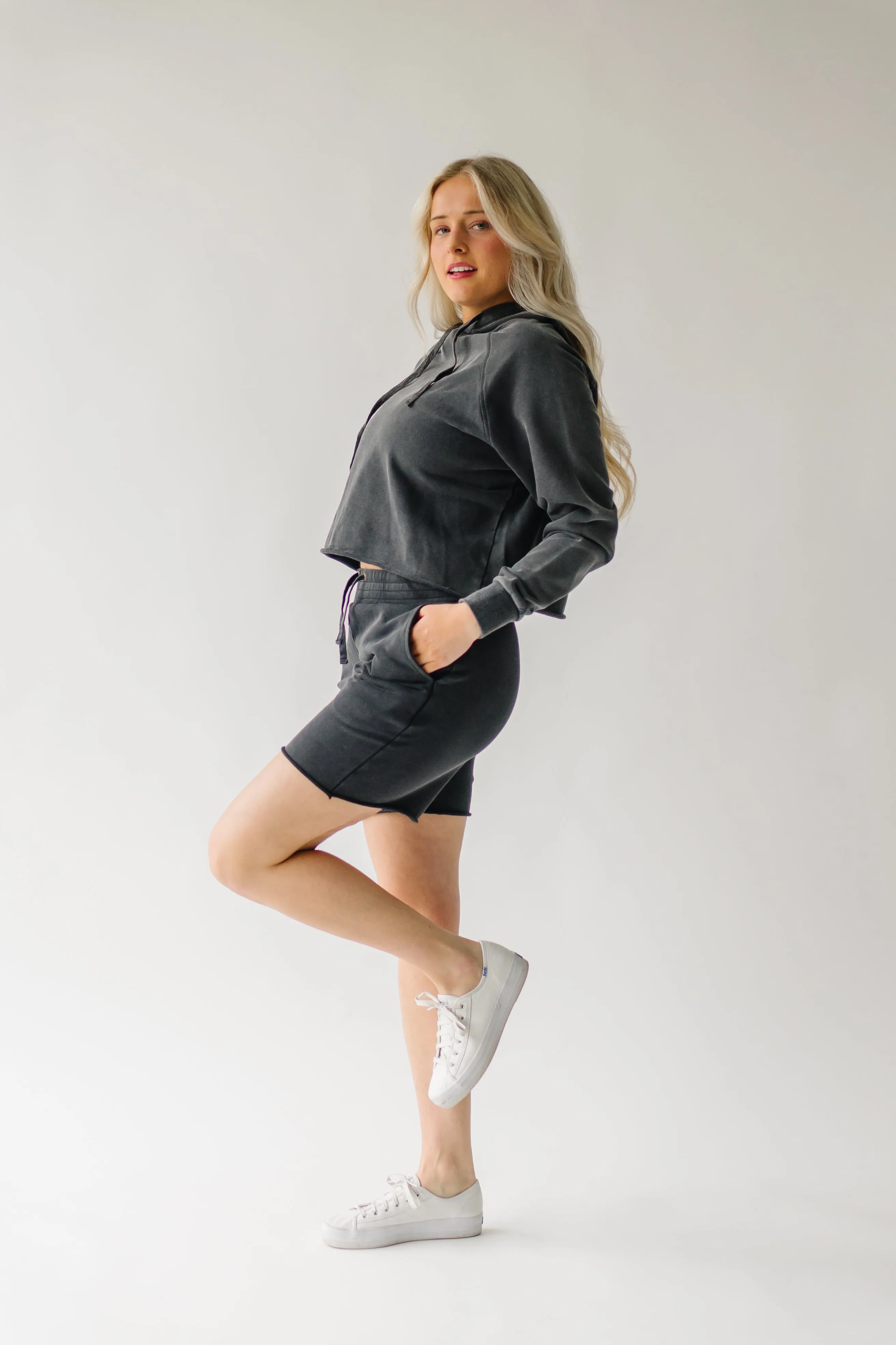 The Hansel Cropped Hoodie in Black