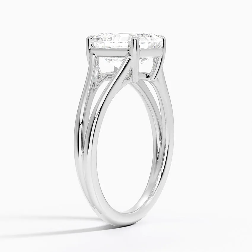 Tressa Split Shank Solitaire Engagement Ring [Setting Only] - EC106A