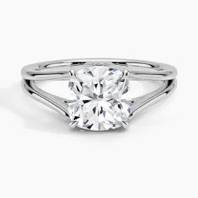 Tressa Split Shank Solitaire Engagement Ring [Setting Only] - EC106C