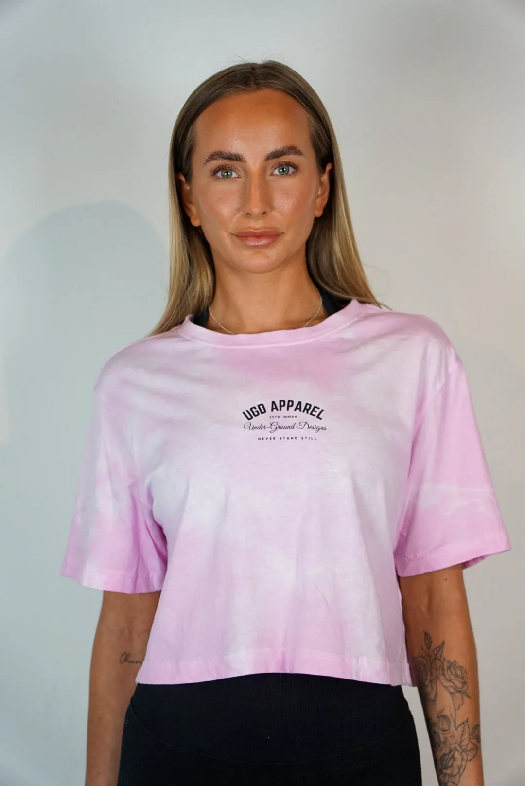 UGD Apparel 'THE CLASSICS' Women's oversize cropped tie dye tee in 5 colours