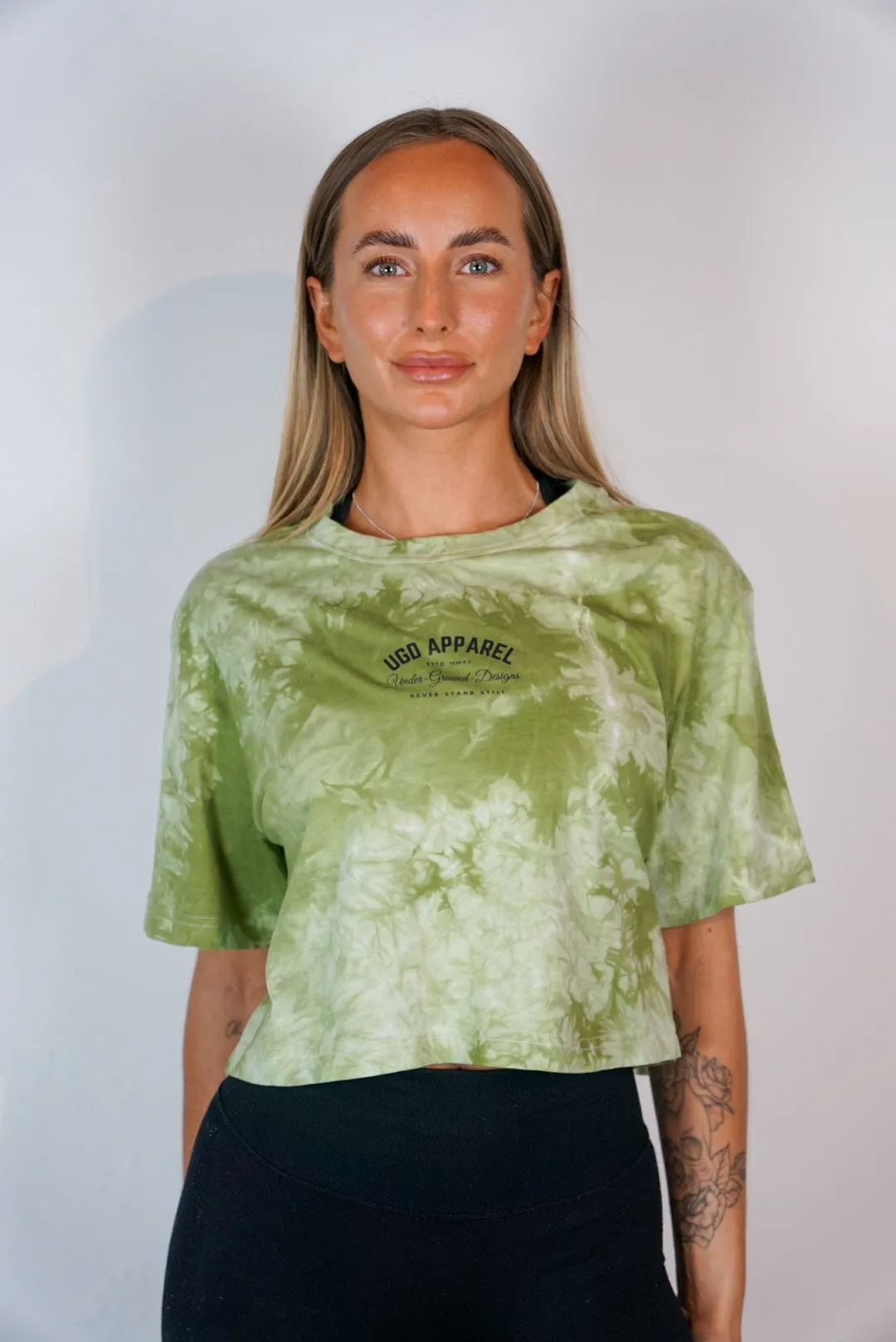 UGD Apparel 'THE CLASSICS' Women's oversize cropped tie dye tee in 5 colours