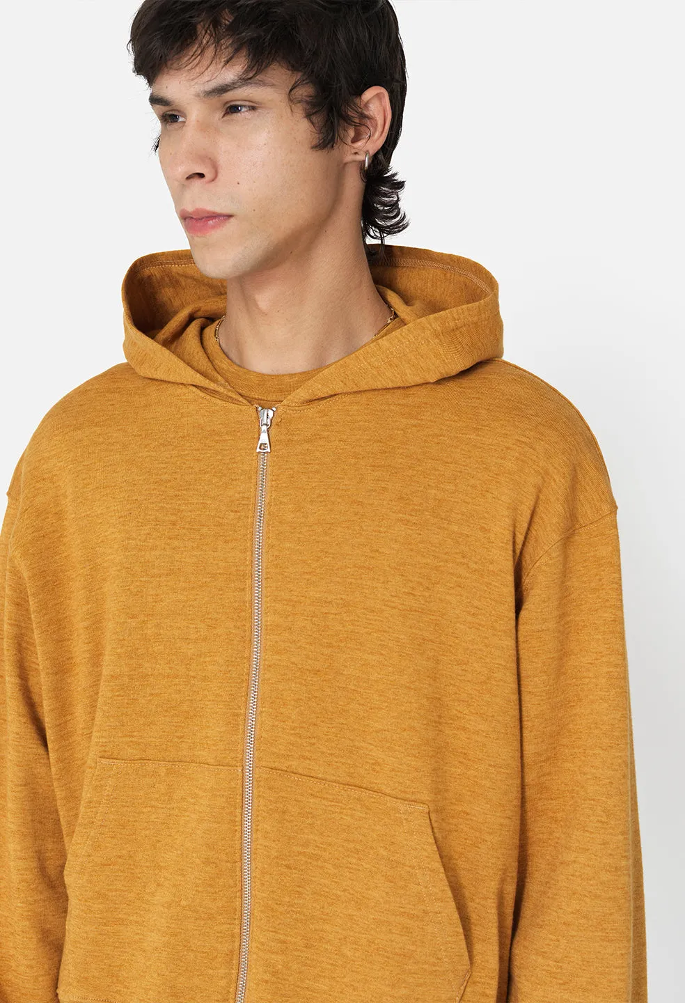 Vintage Melange Full Zip / Mustard