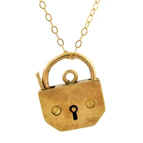 Vintage Padlock Charm