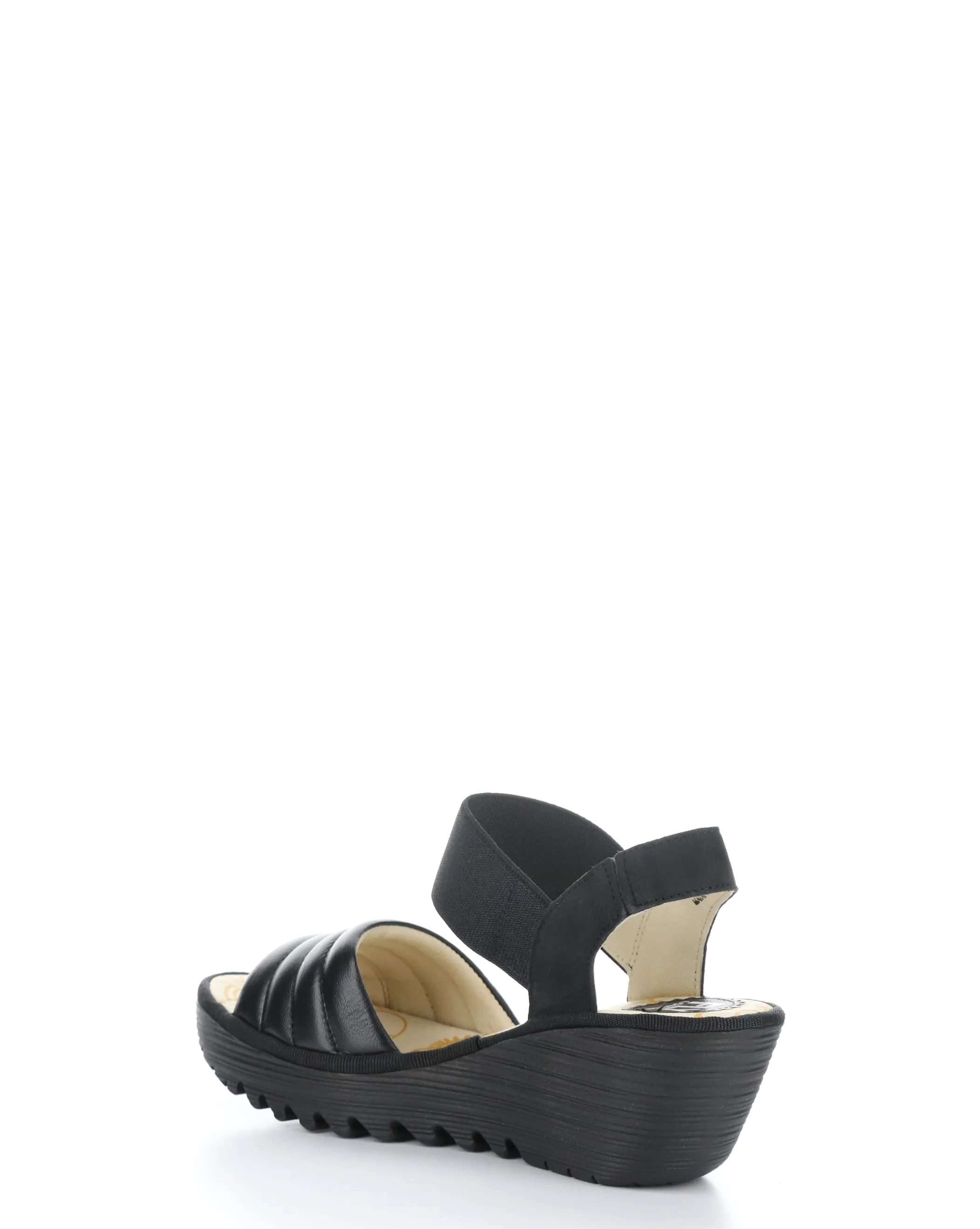 YIKO414FLY 000 BLACK Elasticated Sandals