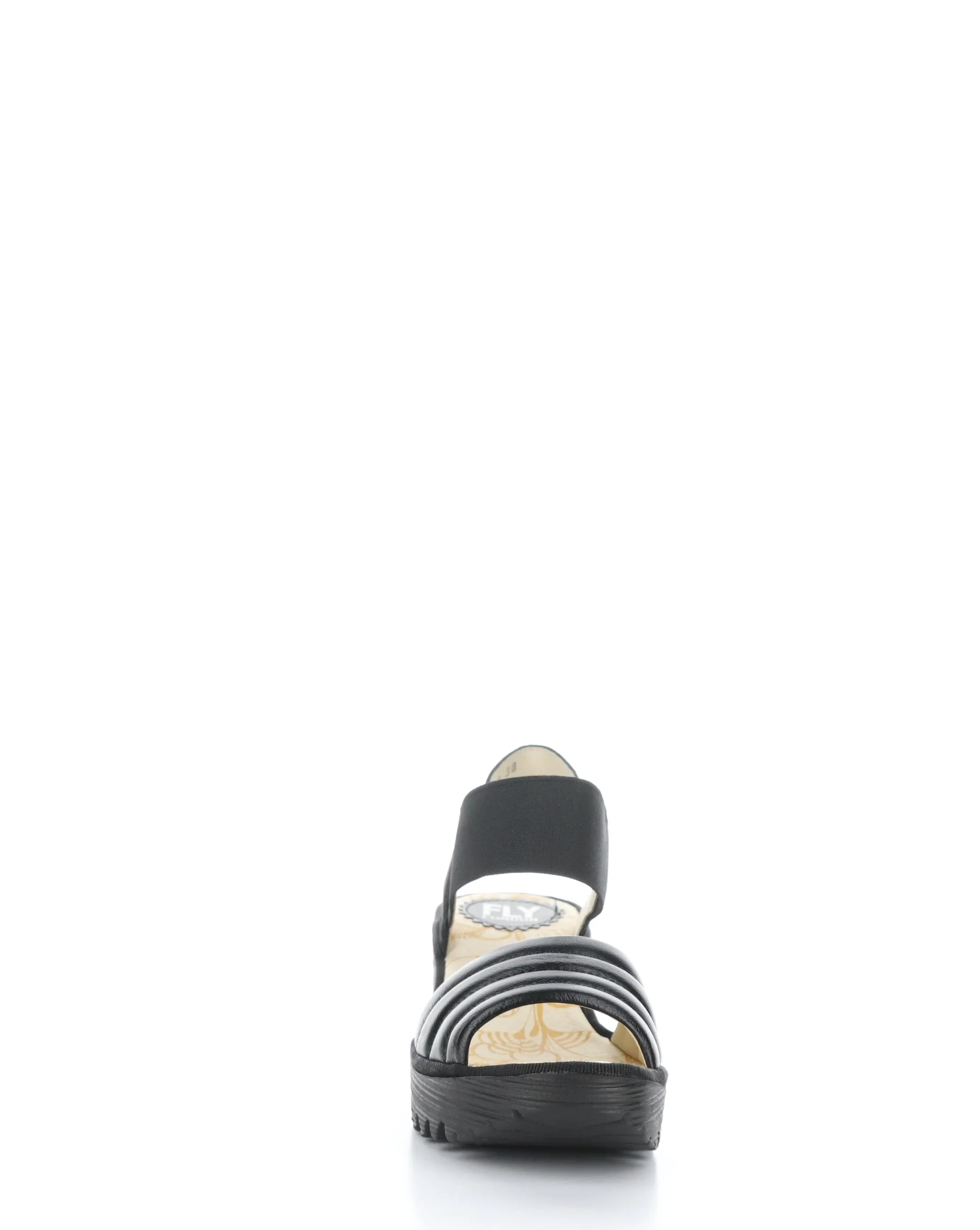 YIKO414FLY 000 BLACK Elasticated Sandals