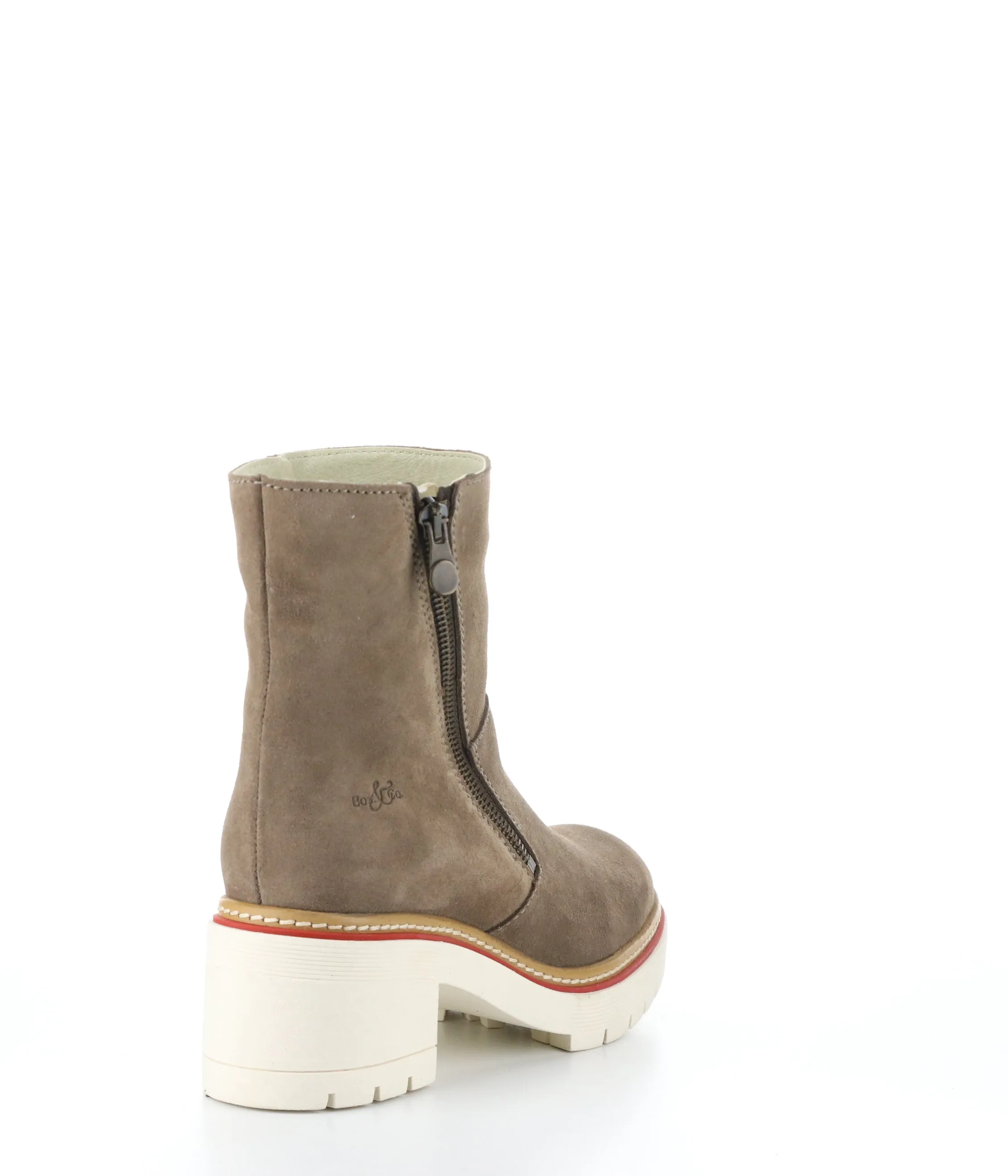 ZAP TAUPE Round Toe Boots