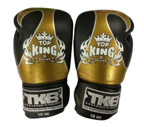 泰拳拳套 Thai Boxing Gloves : Top King Boxing Empower creativity TKBGEM01 Black Gold Air